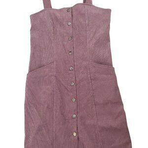 Women's Pink Button-Down Dress